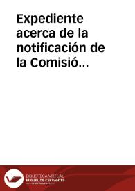 Portada:Expediente acerca de la notificación de la Comisión de Monumentos de Córdoba de las hallazgos arqueológicos que se han producido en la capital y provincia en el primer semestre de este año