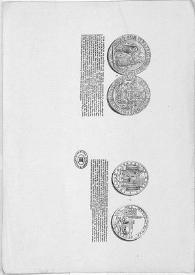 Portada:Cuatro láminas con la reproducción de dos grabados.