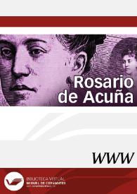 Portada:Rosario de Acuña / directora M.ª Ángeles Ayala Aracil 