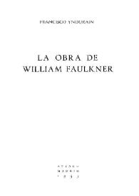 Portada:La obra de William Faulkner
