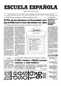 Escuela española. Año LVI, núm. 3260, 4 de enero de 1996