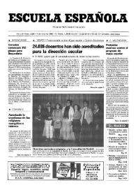Portada:Escuela española. Año LVI, núm. 3269, 7 de marzo de 1996