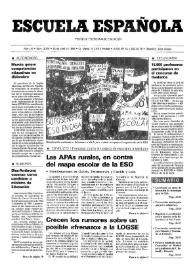 Portada:Escuela española. Año LVI, núm. 3276, 26 de abril de 1996