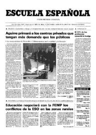 Portada:Escuela española. Año LVI, núm. 3277, 9 de mayo de 1996