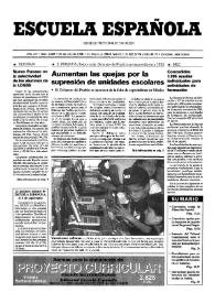 Portada:Escuela española. Año LVI, núm. 3288, 25 de julio de 1996