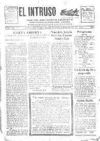 Portada:El intruso. Diario Joco-serio netamente independiente. Tomo XX, núm. 1902, domingo 13 de noviembre de 1927