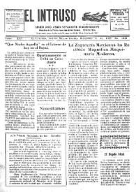 Portada:El intruso. Diario Joco-serio netamente independiente. Tomo XXV, núm. 1929, viernes 16 de diciembre de 1927