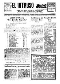 Portada:El intruso. Diario Joco-serio netamente independiente. Tomo XXV, núm. 1972, sábado 4 de febrero de 1928