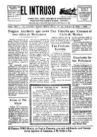 Portada:El intruso. Diario Joco-serio netamente independiente. Tomo XXV, núm. 1982, jueves 16 de febrero de 1928
