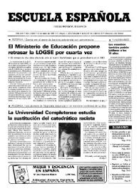 Escuela española. Año LVII, núm. 3306, 16 de enero de 1997