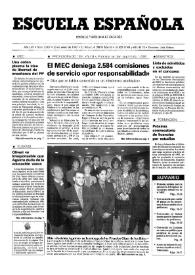 Portada:Escuela española. Año LVII, núm. 3307, 23 de enero de 1997