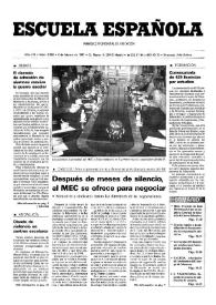 Portada:Escuela española. Año LVII, núm. 3309, 6 de febrero de 1997