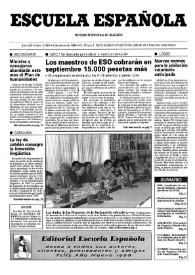 Escuela española. Año LVIII, núm. 3349, 8 de enero de 1998
