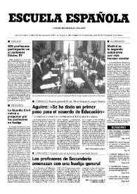 Portada:Escuela española. Año LVII, núm, 3340, 23 de octubre de 1997