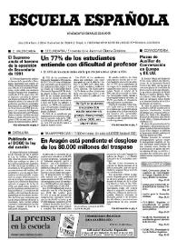 Escuela española. Año LVIII, núm. 3350, 15 de enero de 1998