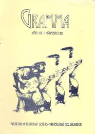 Portada:Gramma. Año VII, número 22, 1996