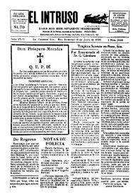 Portada:El intruso. Diario Joco-serio netamente independiente. Tomo XXVI, núm. 2080, domingo 10 de junio de 1928