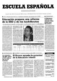 Escuela española. Año LVIII, núm. 3351, 22 de enero de 1998