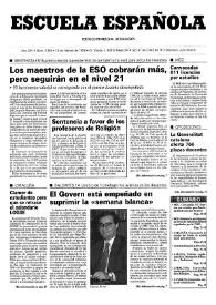 Escuela española. Año LVIII, núm. 3355, 19 de febrero de 1998