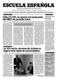 Portada:Escuela española. Año LVIII, núm. 3358, 12 de marzo de 1998