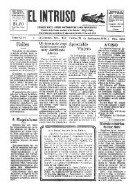 Portada:El intruso. Diario Joco-serio netamente independiente. Tomo XXVI, núm. 2264, viernes 28 de septiembre de 1928
