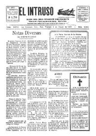 Portada:El intruso. Diario Joco-serio netamente independiente. Tomo XXVII, núm. 2346, viernes 4 de enero de 1929