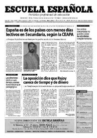 Escuela española. Año LIX, núm. 3399, 25 de febrero de 1999