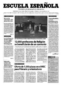 Escuela española. Año LIX, núm. 3400, 4 de marzo de 1999