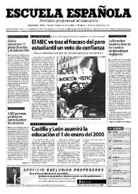 Escuela española. Año LIX, núm. 3401, 11 de marzo de 1999