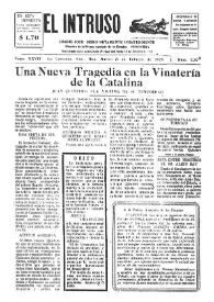 Portada:El intruso. Diario Joco-serio netamente independiente. Tomo XXVII, núm. 2373, martes 5 de febrero de 1929