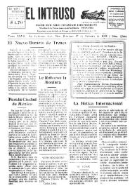 Portada:El intruso. Diario Joco-serio netamente independiente. Tomo XXVII, núm. 2384, domingo 17 de febrero de 1929