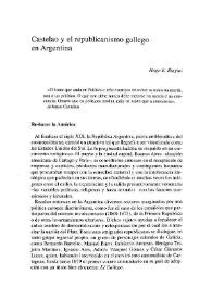 Portada:Castelao y el republicanismo gallego en Argentina / Hugo E. Biagini