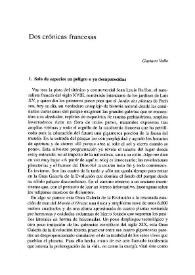 Portada:Dos crónicas francesas / Gustavo Valle