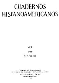 Portada:Cuadernos Hispanoamericanos. Núm. 43, julio 1953