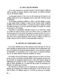Portada:El oratorio de Valdecanales (Jaén) / Joaquín María de Navascués