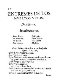 Entremes de Los muertos vivos | Biblioteca Virtual Miguel de Cervantes