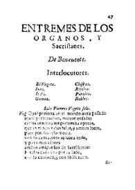 Entremes de Los organos y sacristanes | Biblioteca Virtual Miguel de Cervantes