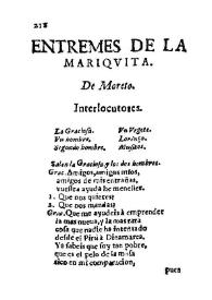 Entremes de la mariquita / de Moreto | Biblioteca Virtual Miguel de Cervantes