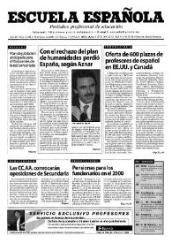 Escuela española. Año LX, núm. 3435, 13 de enero de 2000