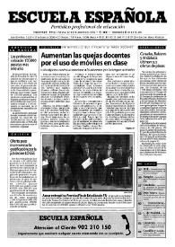 Escuela española. Año LX, núm. 3437, 27 de enero de 2000