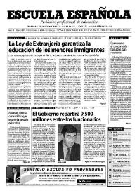 Escuela española. Año LX, núm. 3439, 10 de febrero de 2000