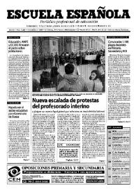 Escuela española. Año LX, núm. 3442, 2 de marzo de 2000