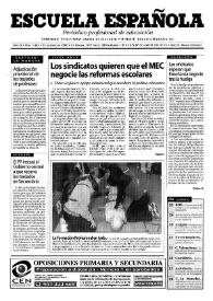 Portada:Escuela española. Año LX, núm. 3445, 23 de marzo de 2000