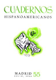 Portada:Cuadernos Hispanoamericanos. Núm. 55, julio 1954