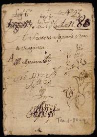 Portada:Comedia famosa, A secreto agravio, secreta venganza / de don Pedro Calderon de la Barca [sic]