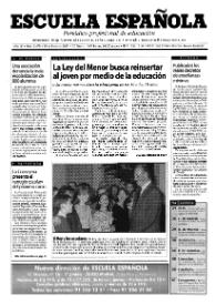Escuela española. Año LXI, núm. 3478, 18 de enero de 2001