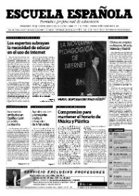 Escuela española. Año LXI, núm. 3479, 25 de enero de 2001