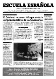 Escuela española. Año LXI, núm. 3480, 1 de febrero de 2001
