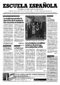 Escuela española. Año LXI, núm. 3481, 8 de febrero de 2001