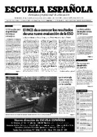 Escuela española. Año LXI, núm. 3484, 1 de marzo de 2001